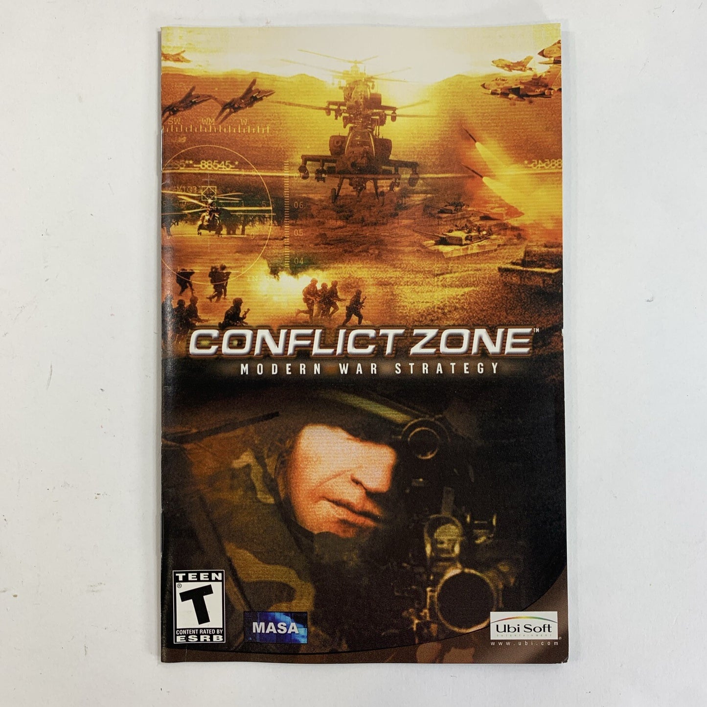 Conflict Zone (Sony PlayStation 2, 2002) Game Case Manual Registration - Tested