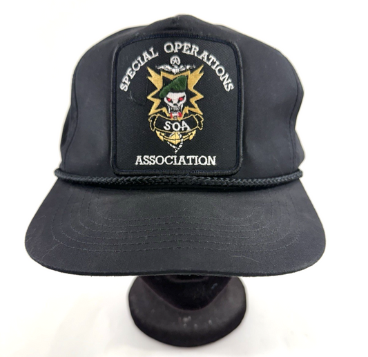 Quality Caps by George Special Operations Association Military Trucker Rope Hat