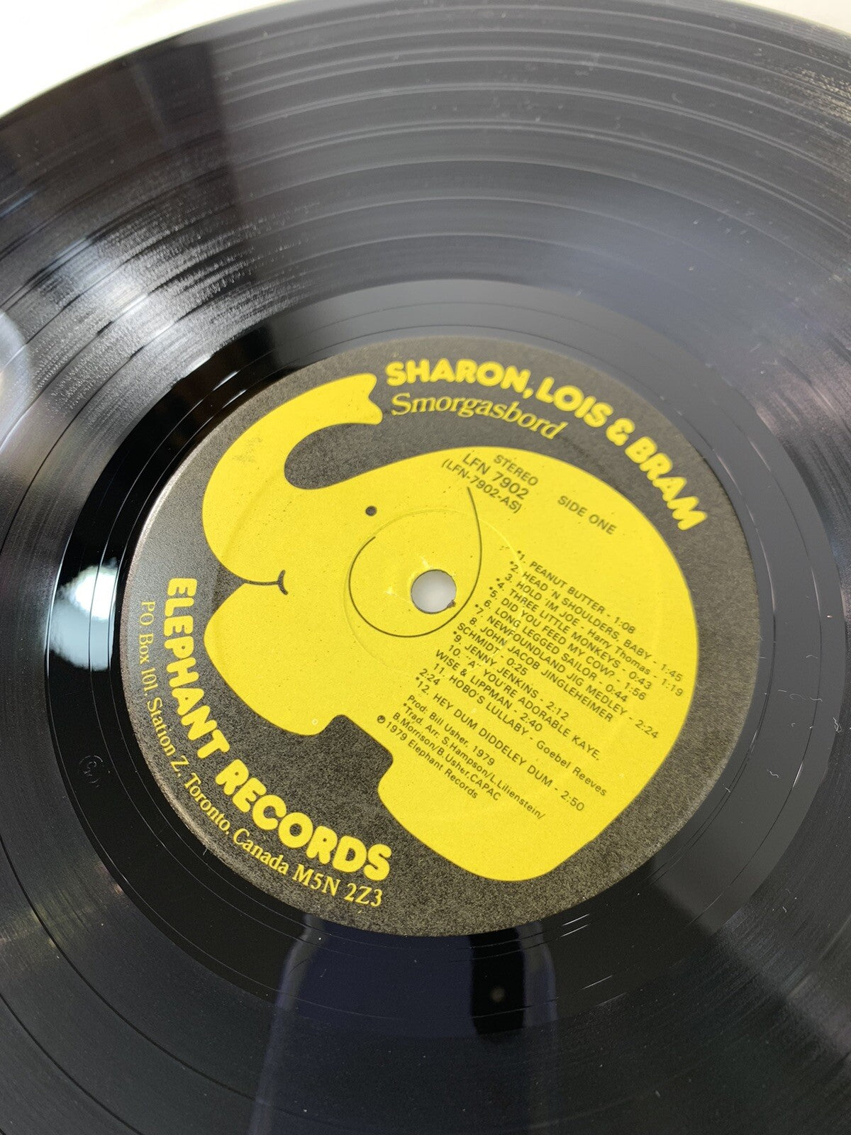 Sharon Lois & Bram: Smorgasbord (Vinyl LP, 1984 Reprint) w/Song Book - Tested