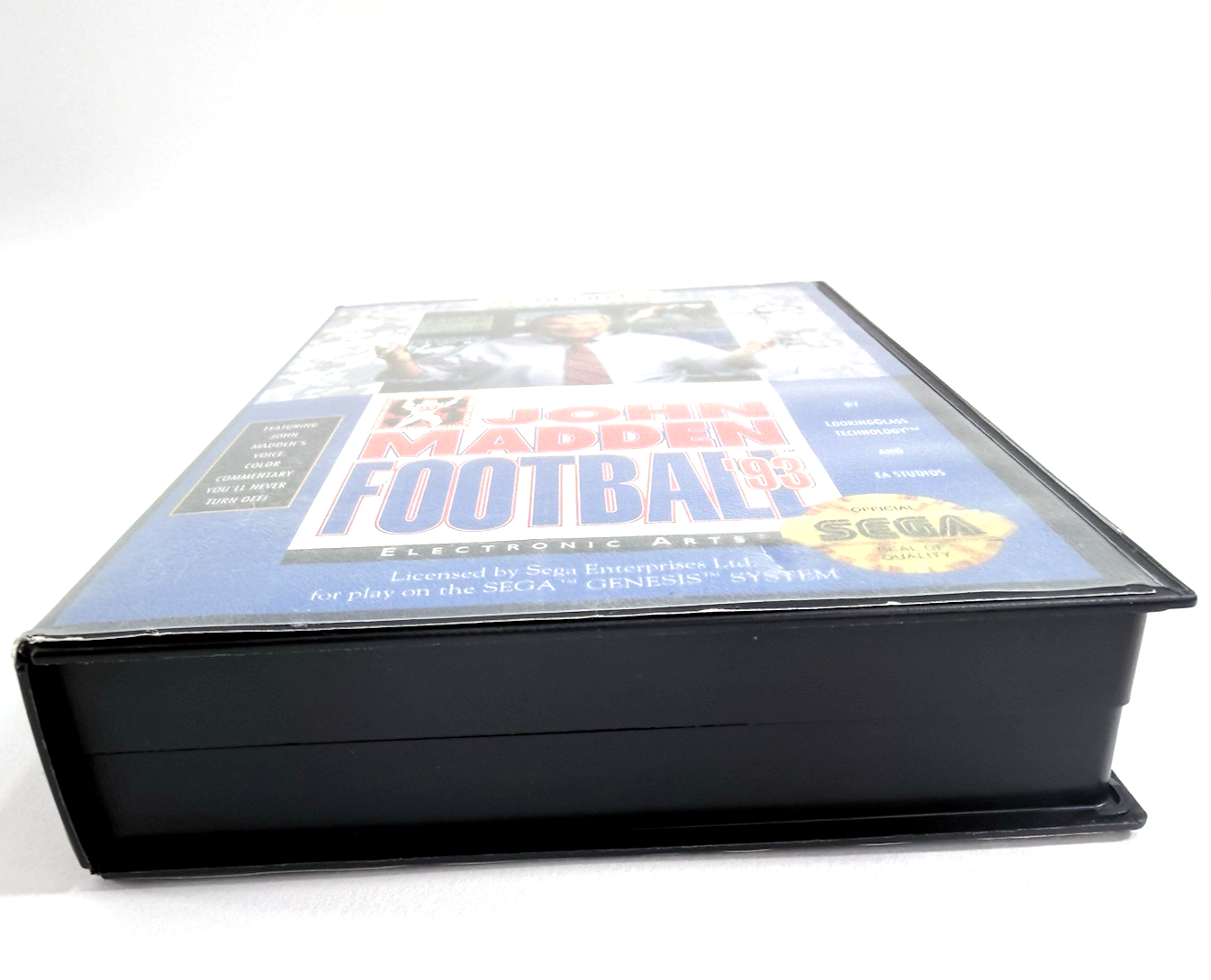 John Madden Football '93 (Sega Genesis, 1993) Game, Case, Registration, Insert