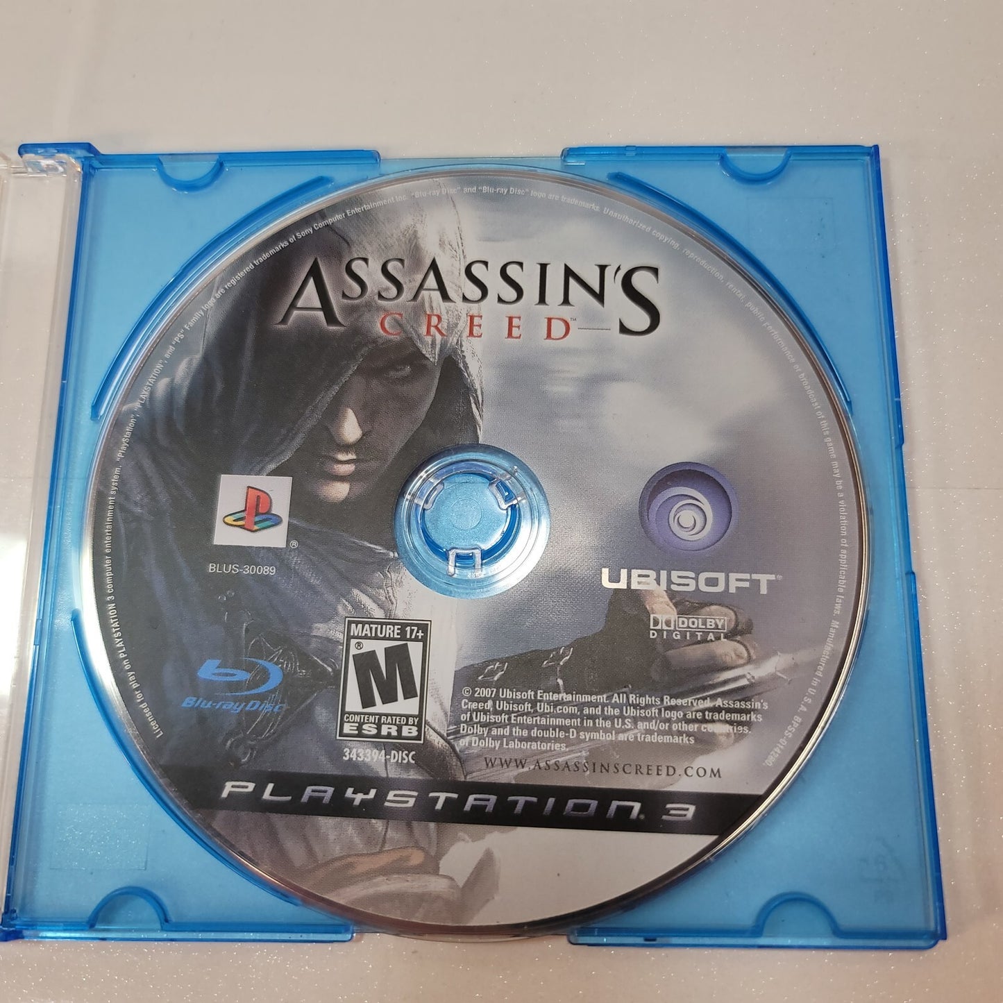 Assassin's Creed (Sony PlayStation 3, 2007) Game Disc 