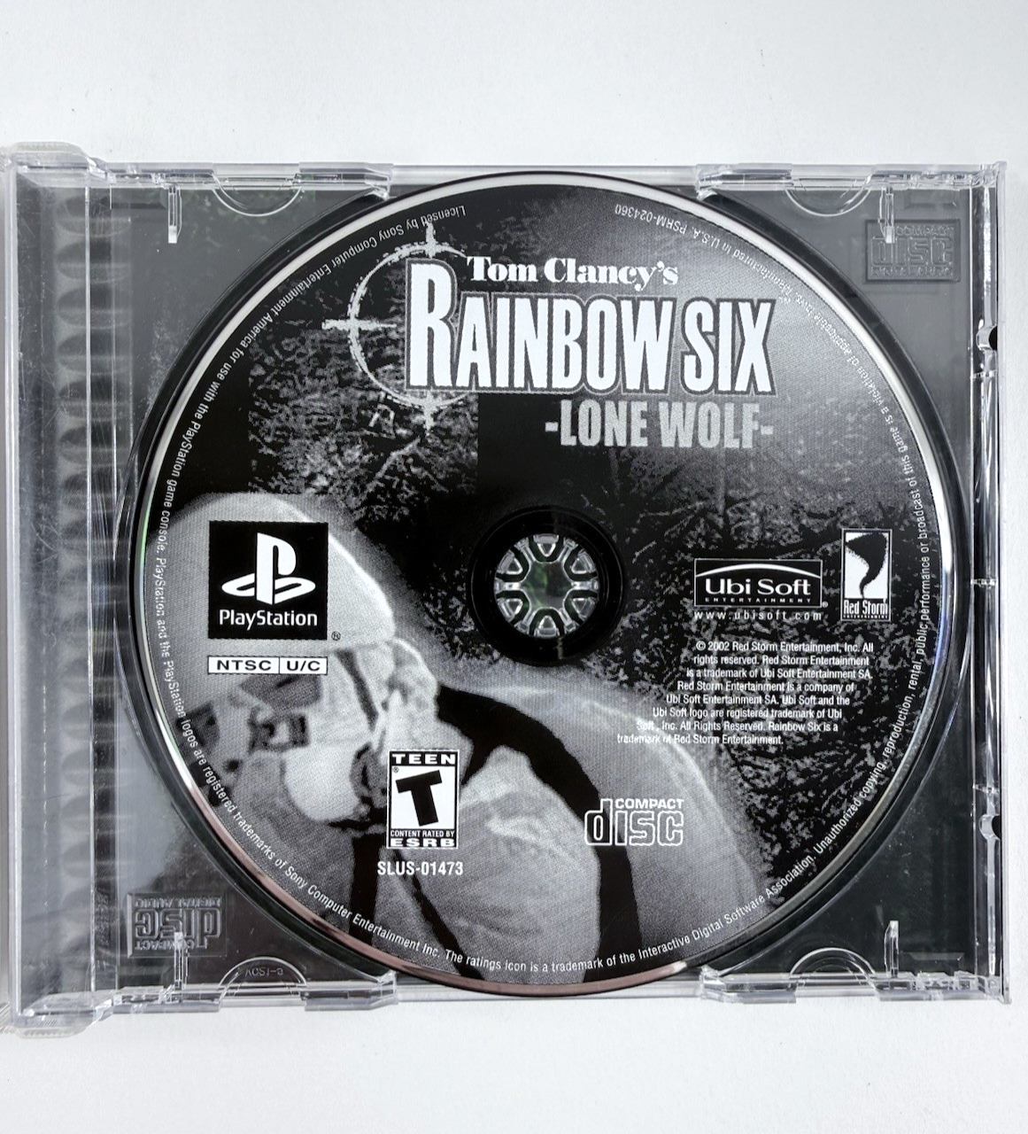 Tom Clancy's Rainbow Six: Lone Wolf (Sony PlayStation 1, 2002) Game Case Manual
