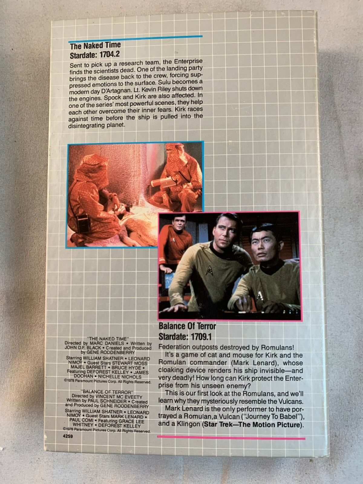 Star Trek The Collector's Edition VHS Lot of 4