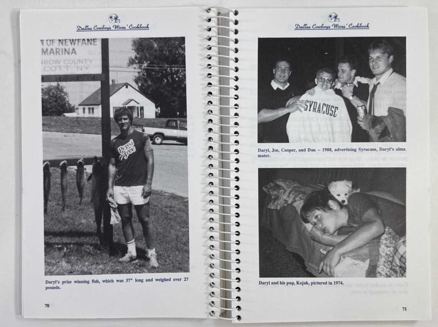 The Dallas Cowboys Wives Cookbook  (Paperback, 1991) First Edition