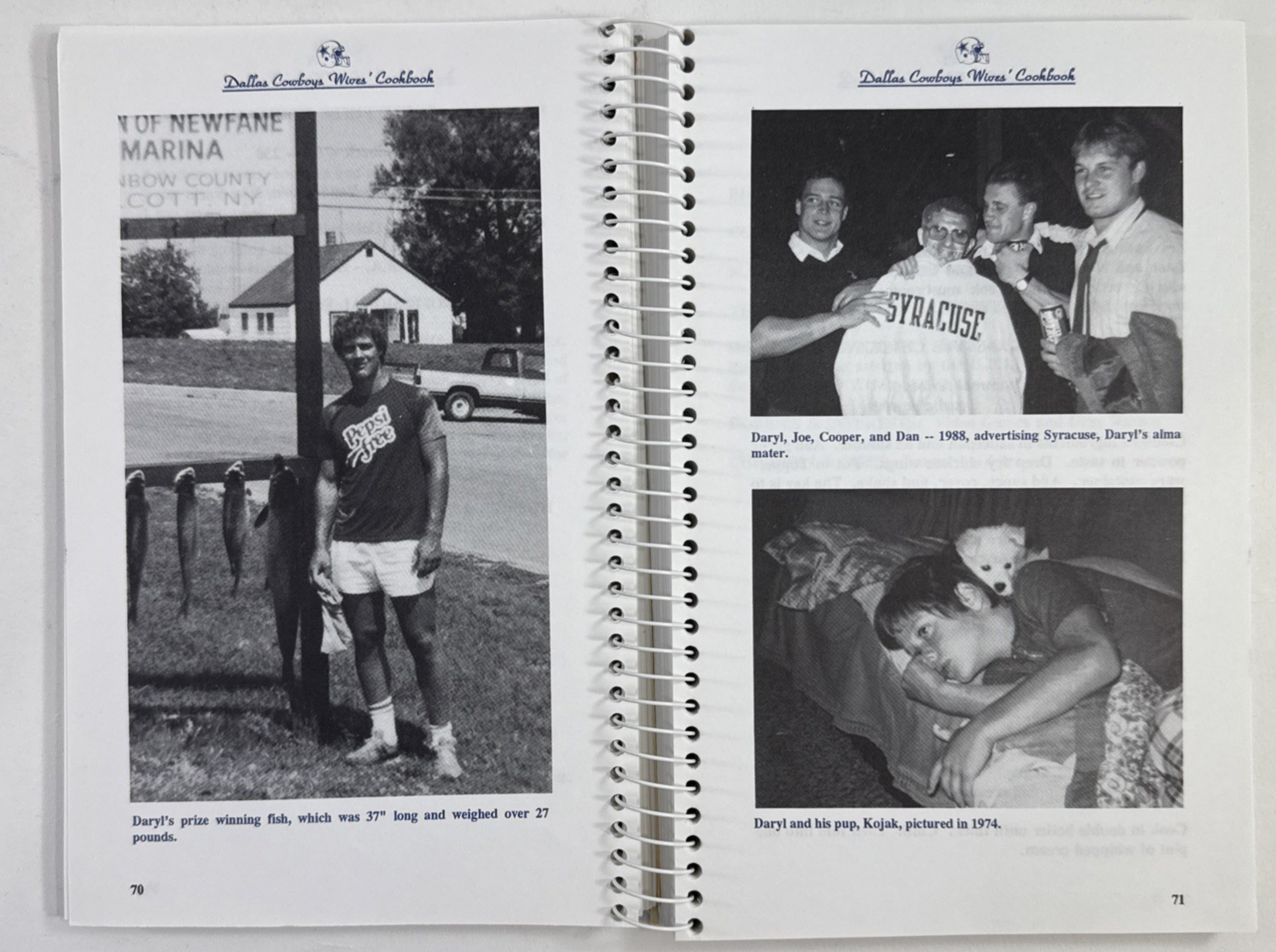 The Dallas Cowboys Wives Cookbook  (Paperback, 1991) First Edition