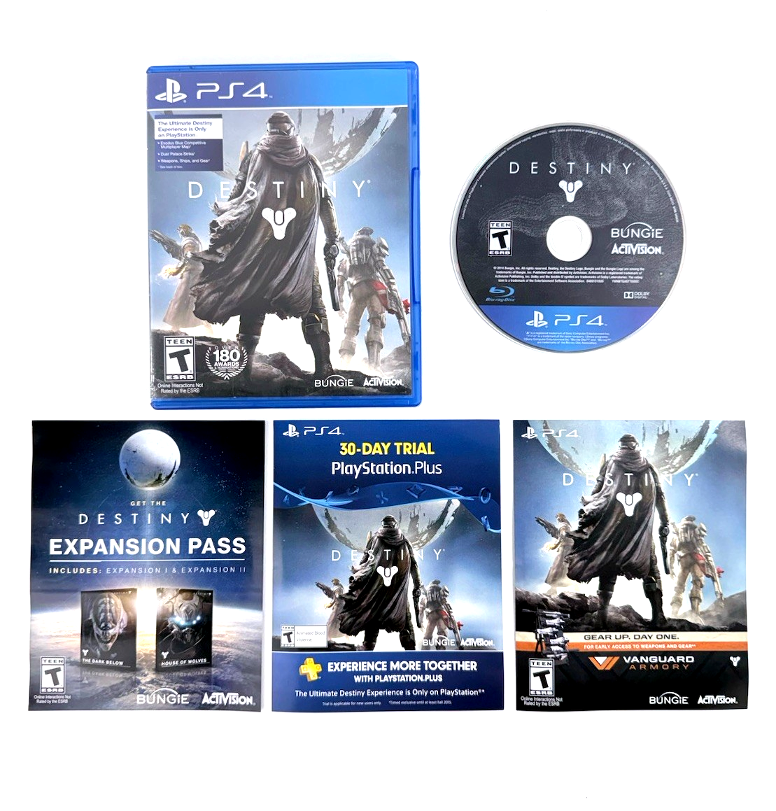 Destiny (Sony PlayStation 4, 2014) Game, Case, Inserts - Tested and Working
