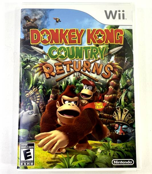 Donkey Kong Country Returns (Nintendo Wii, 2010) Game Case Manual - Tested