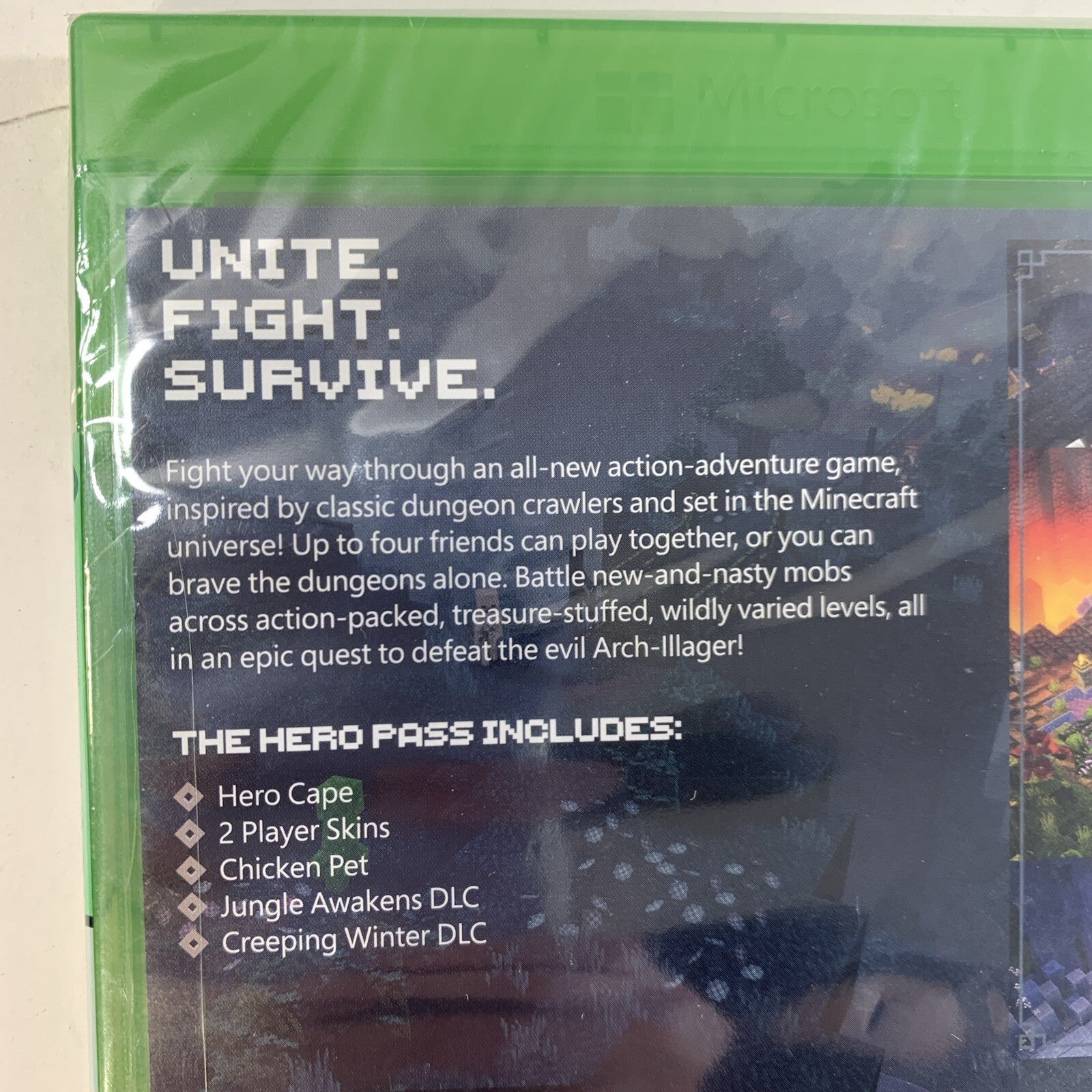 Minecraft Dungeons Hero Edition (Microsoft Xbox One, 2020) Factory Sealed/New