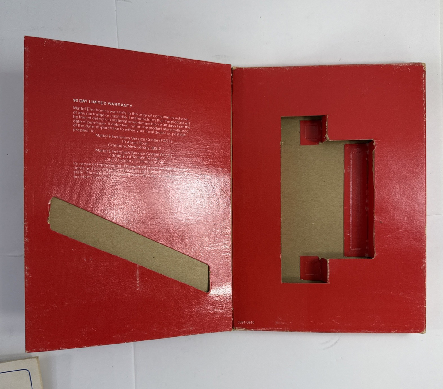 Tron Deadly Discs (Intellivision, 1982) Game Box Manual Overlay - Tested