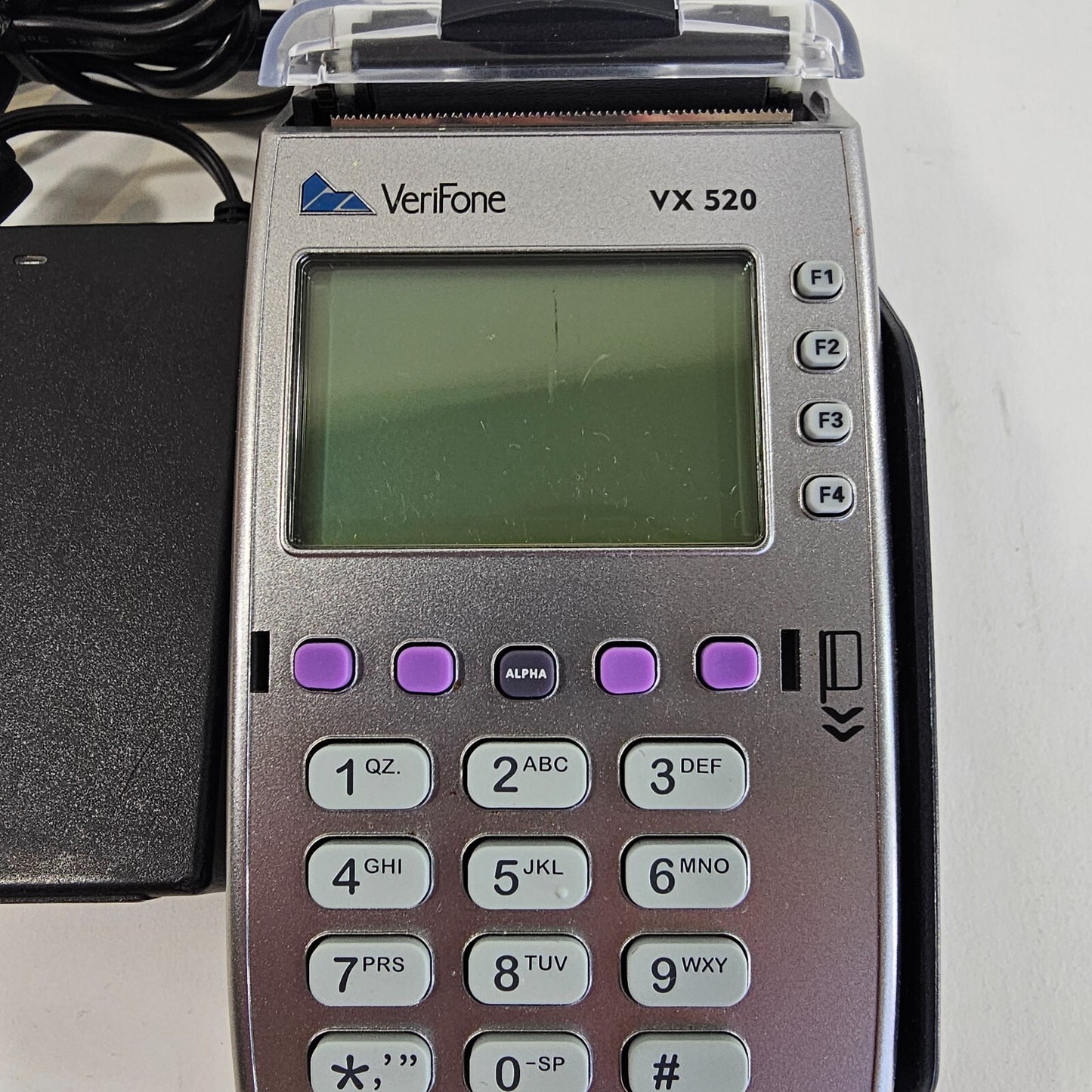 Verifone Dual Comm Credit Card Terminal Reader Model VX520 w/Power Supply - READ