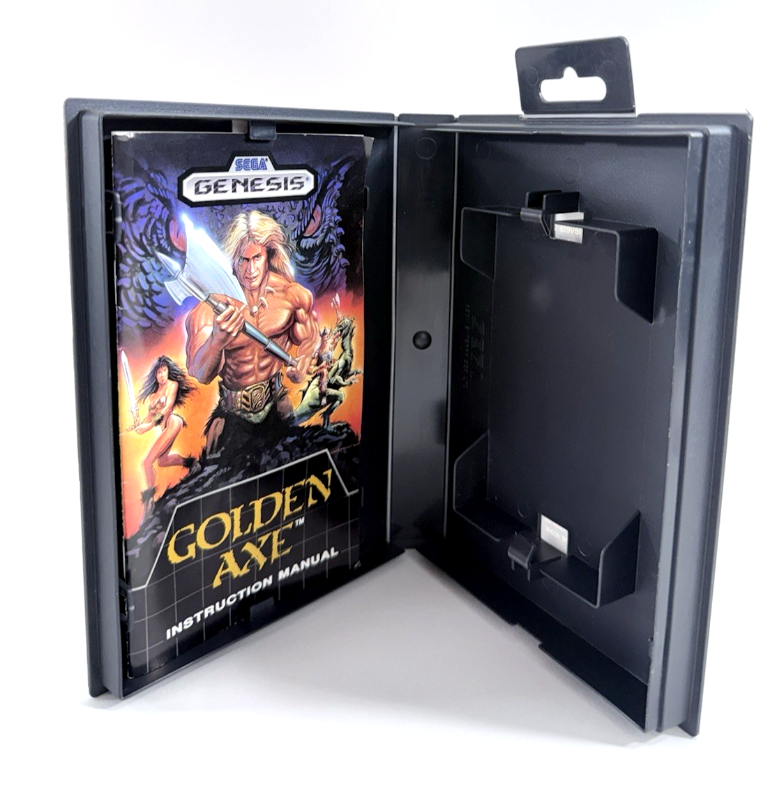 Golden Axe (Sega Genesis, 1989) Original Case And Manual - No Game