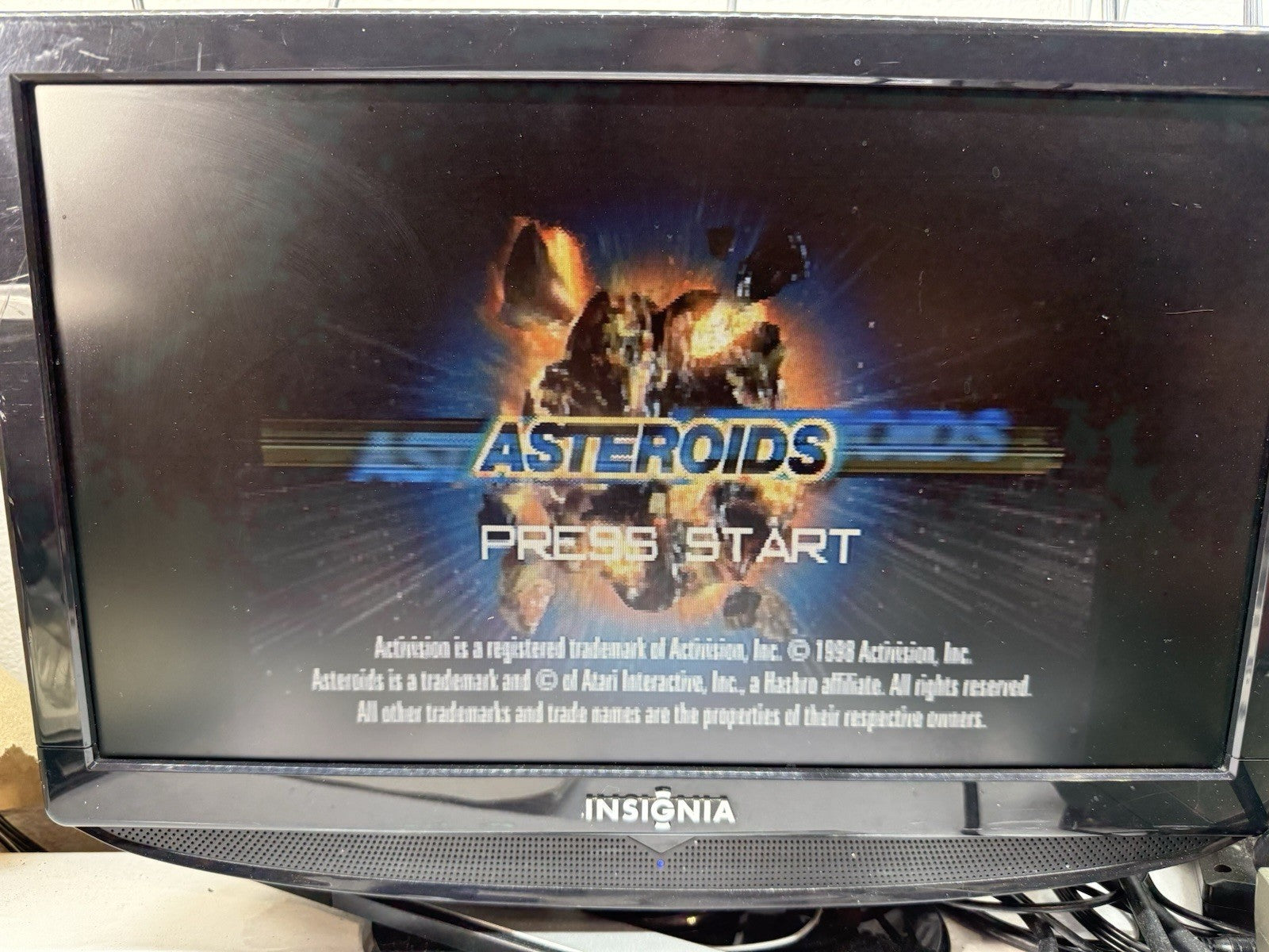 Asteroids (Sony PlayStation 1, 1998) Game Case Manual Registration Card - Tested