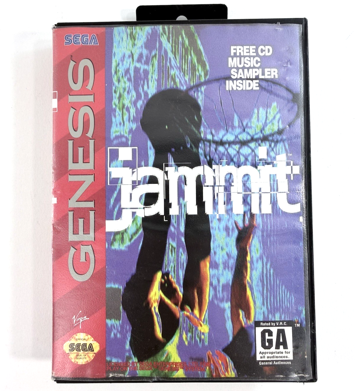 Jammit (Sega Genesis, 1994) Game, Case, and Manual - Tested and Working