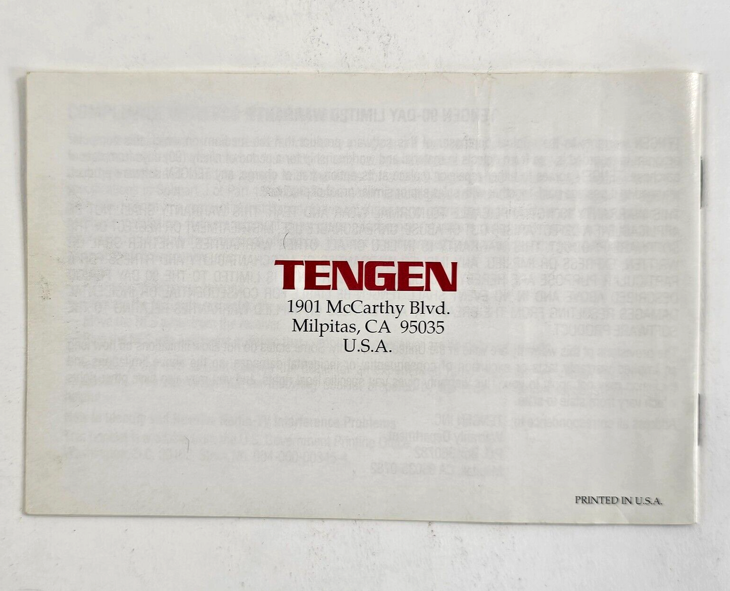 PAC-MAN (Nintendo Entertainment System, 1990) Gold Instruction Booklet Only