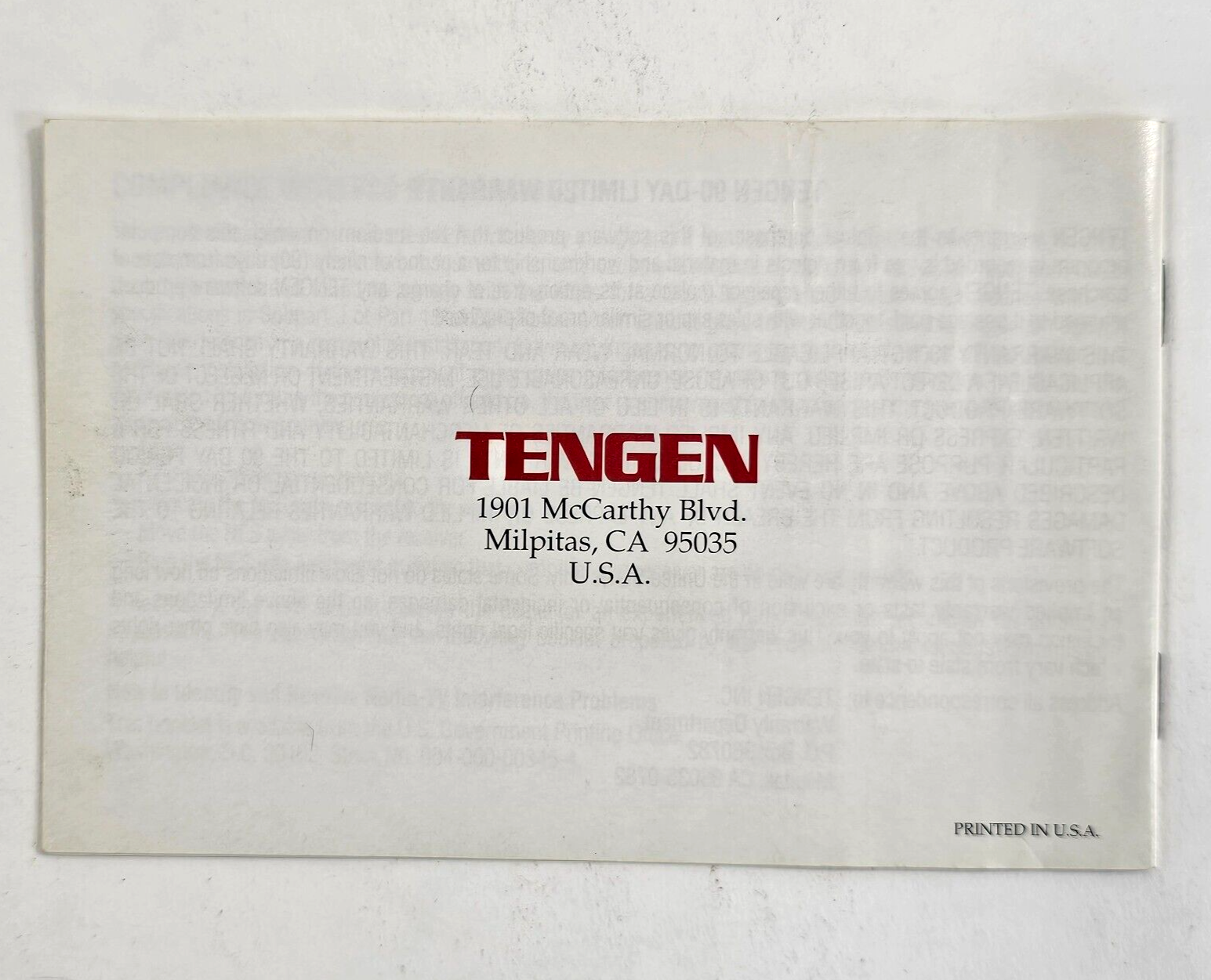 PAC-MAN (Nintendo Entertainment System, 1990) Gold Instruction Booklet Only