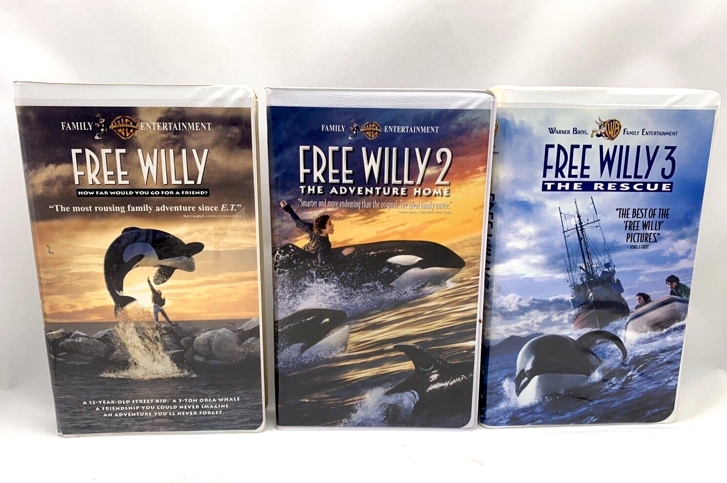 Free Willy (VHS Trilogy, Clamshell) Free Willy 2/ Free Willy 3