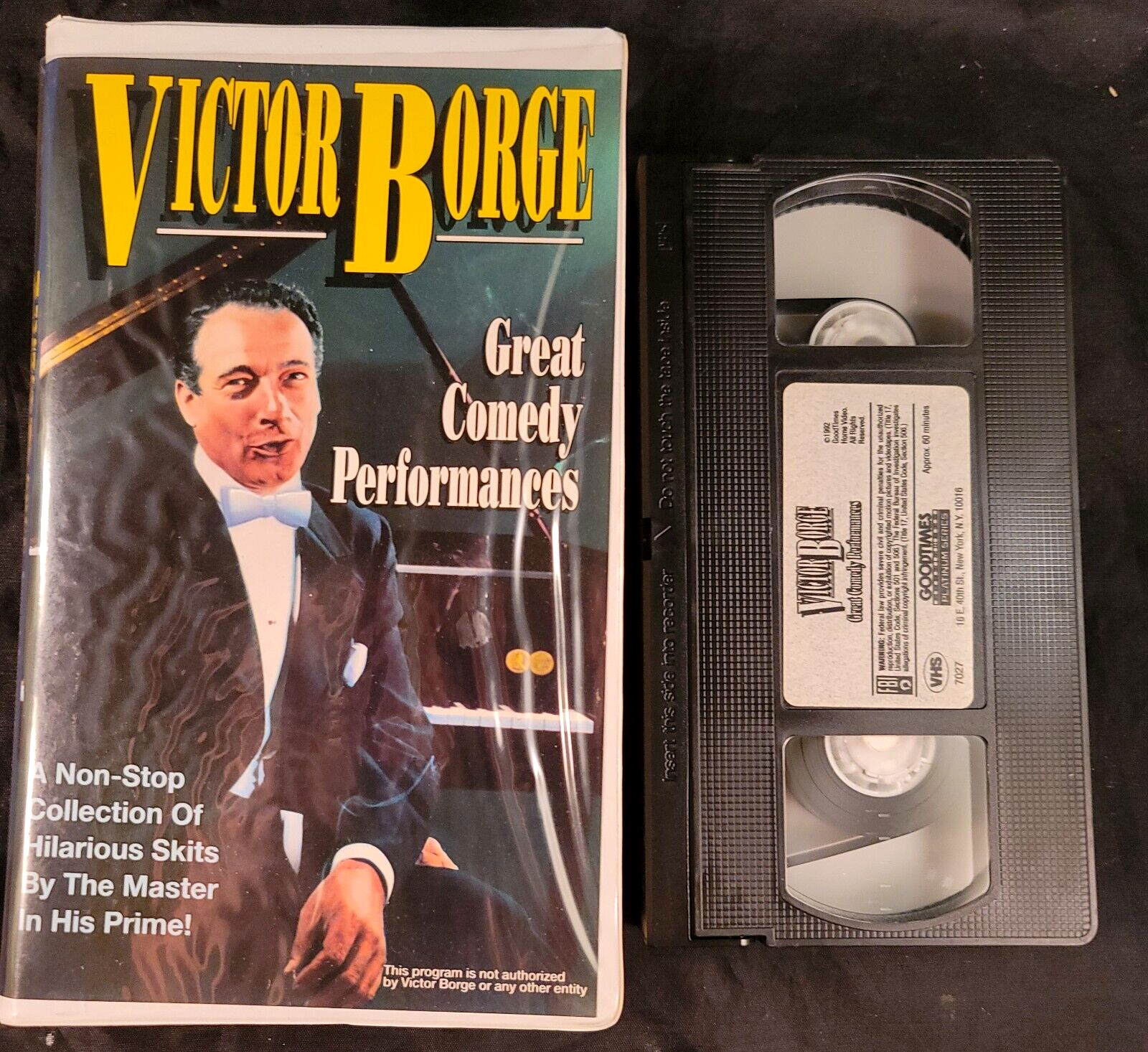 Victor Borge Great Comedy Performances (VHS, 1992) Tested and Working