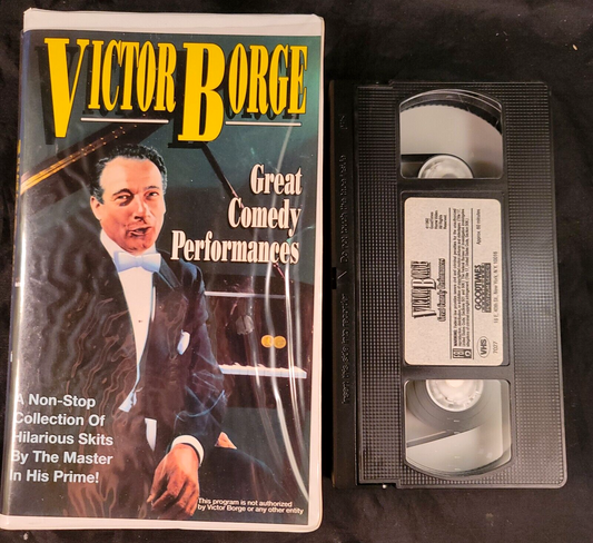 Victor Borge Great Comedy Performances (VHS, 1992) Tested and Working