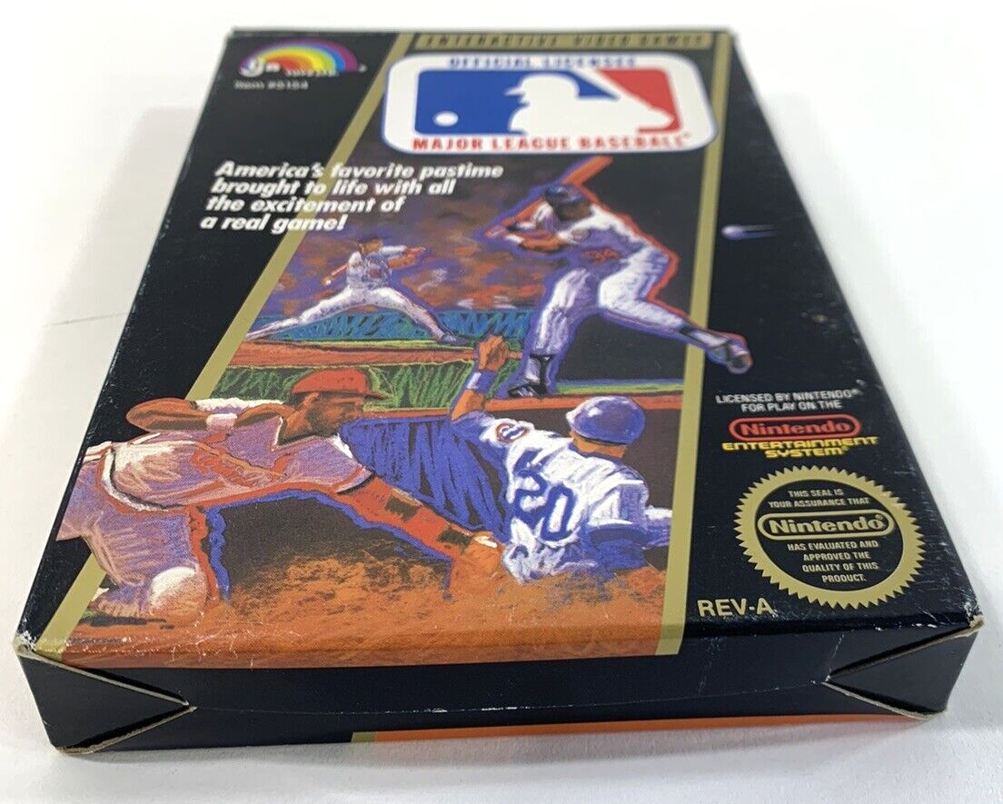 Major League Baseball (Nintendo NES, 1988) Game, Box, Insert, Sleeve - Tested