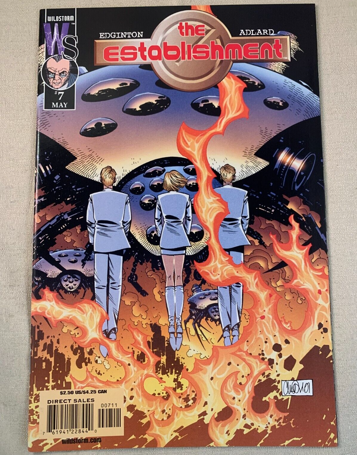 The Establishment #2, 4, 7, 13 2002 Wildstorm Comic bundle - Charlie Adlard