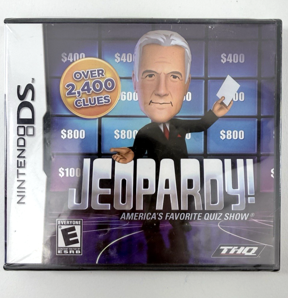 Jeopardy (Nintendo DS, 2010) New, Factory Sealed Alex Trebek Quiz Game