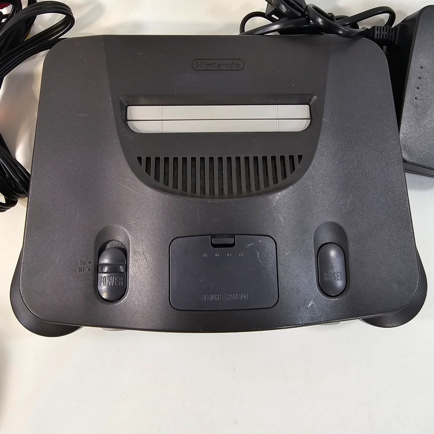 Nintendo 64 System 32MB Home Console NUS-001 - Two Controllers - Cords - TESTED