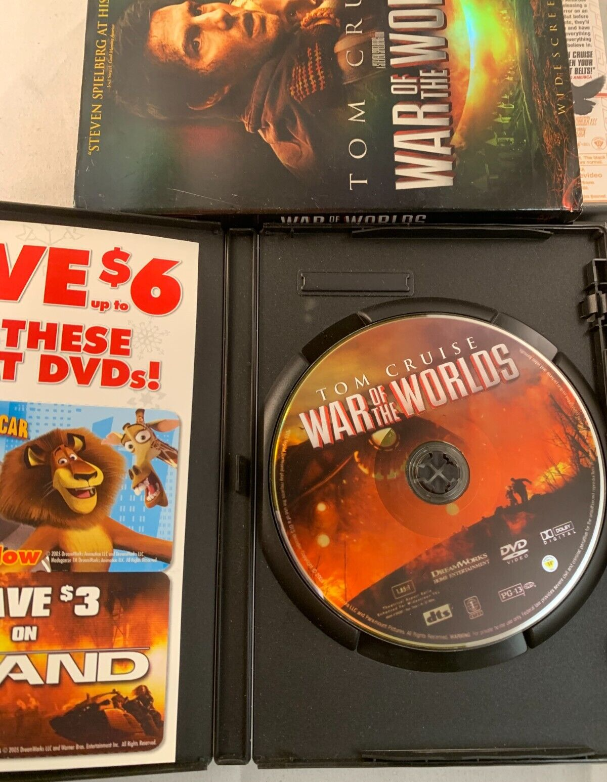 War of the Worlds (DVD bundle) Minority Report/MI:2/The Last Samurai Tom Cruise