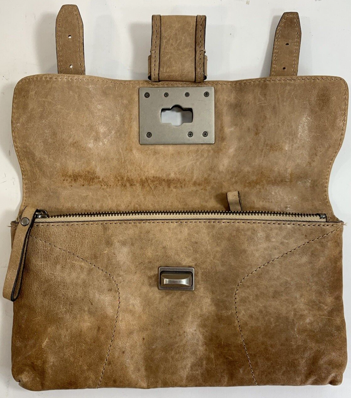 Juicy Couture Genuine Leather Tan Brown Clutch RN52002/CA16396