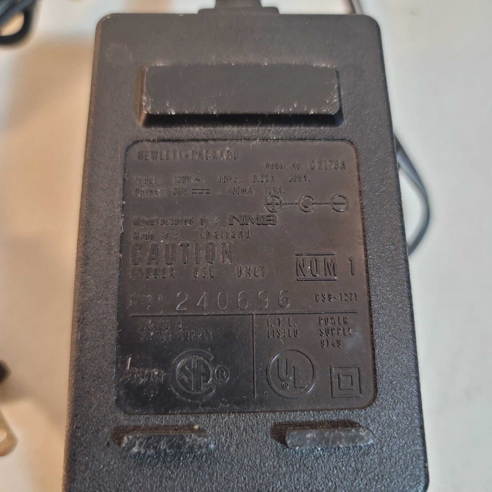 Original Hewlett Packard HP C2175A DeskJet Printer AC Power Adapter 9100-5124