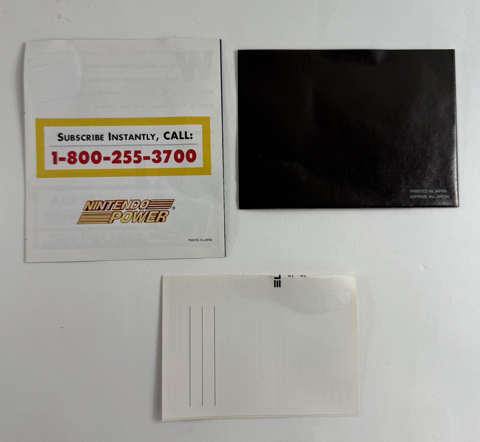 Bionic Battler (Nintendo GameBoy, 1992) Game Box Manual Registration Inserts