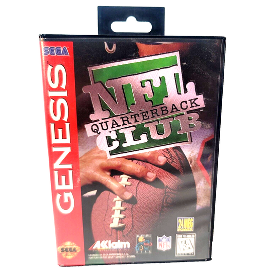 NFL Quarterback Club (Sega Genesis, 1994) Game Case Manual Insert - Tested