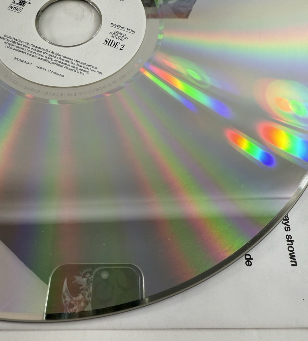 Romeo Is Bleeding (Laserdisc, 1994) Extended CLV Deluxe Widescreen Edition