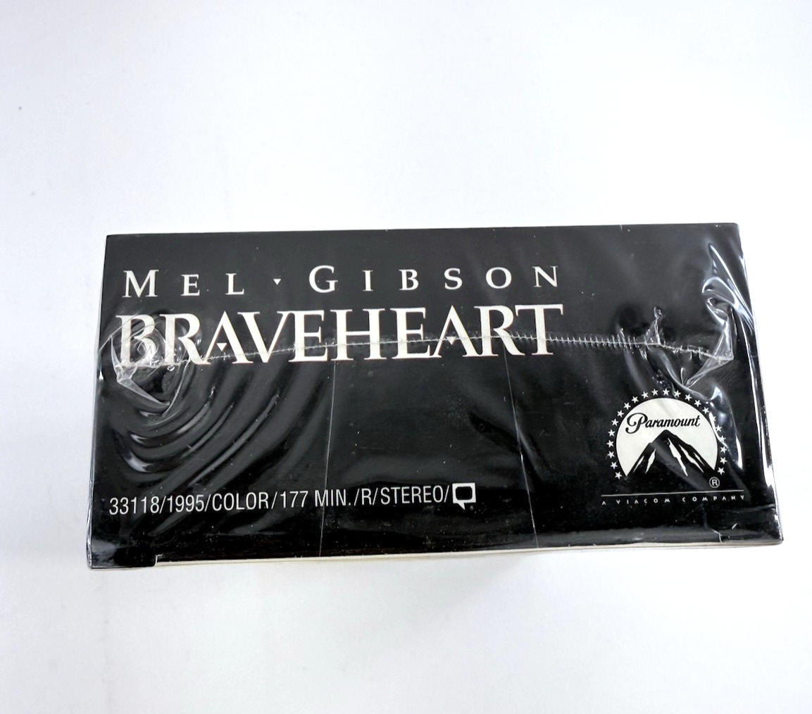 Braveheart (VHS, 1995) New, Factory Sealed Two-VHS Set