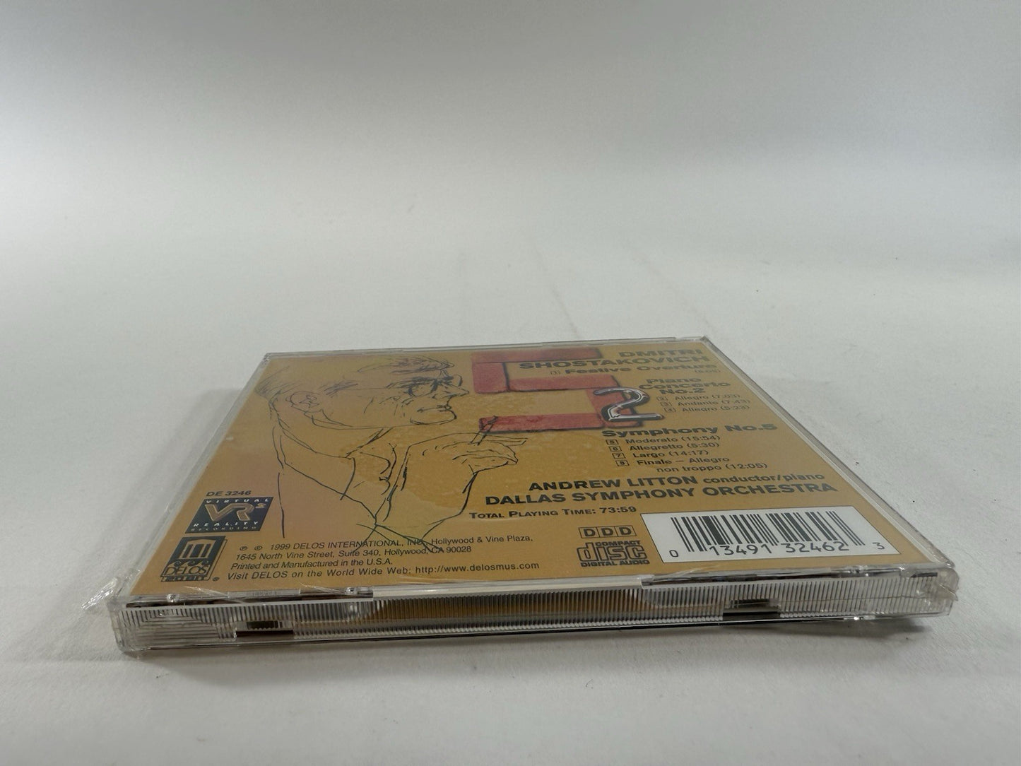 Symphony 5 / Piano Concerto 2 / Festive Overture by Shostakovich (CD, 1999) New