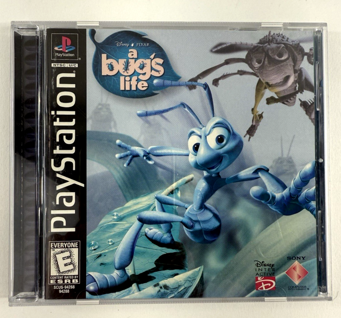A Bug's Life (Sony PlayStation, 1998) Game Case Manual - Tested
