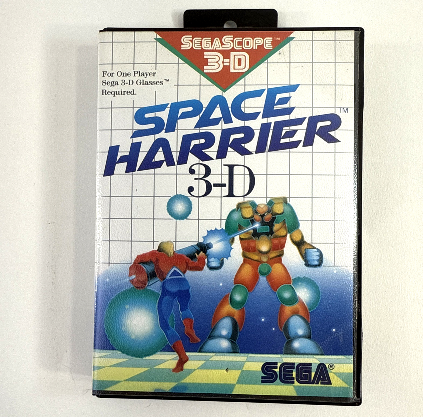 Space Harrier 3-D (Sega Master System, 1988) Game and Case - Tested and Working