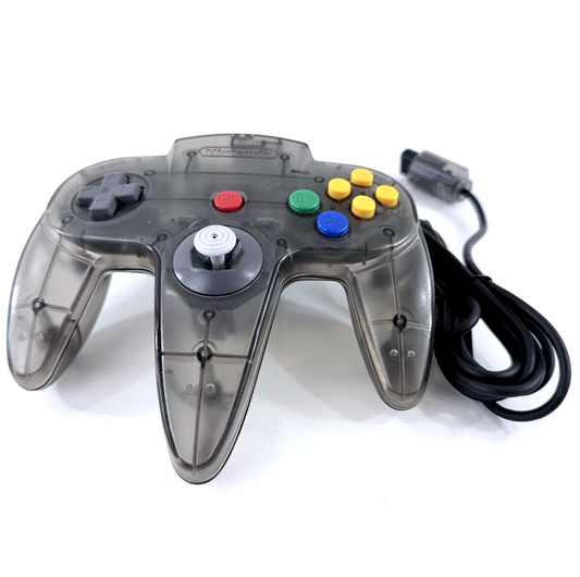 Nintendo 64 Funtastic Smoke Grey NUS-005 Controller - Tested and Working