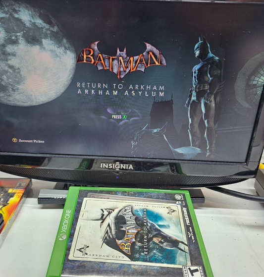 Batman: Return To Arkham (Microsoft Xbox One, 2016) Discs, Case, Manual - Tested
