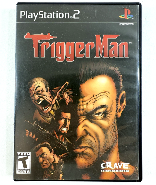 Trigger Man (Sony PlayStation 2, 2004) Game Case Manual - Tested and Working