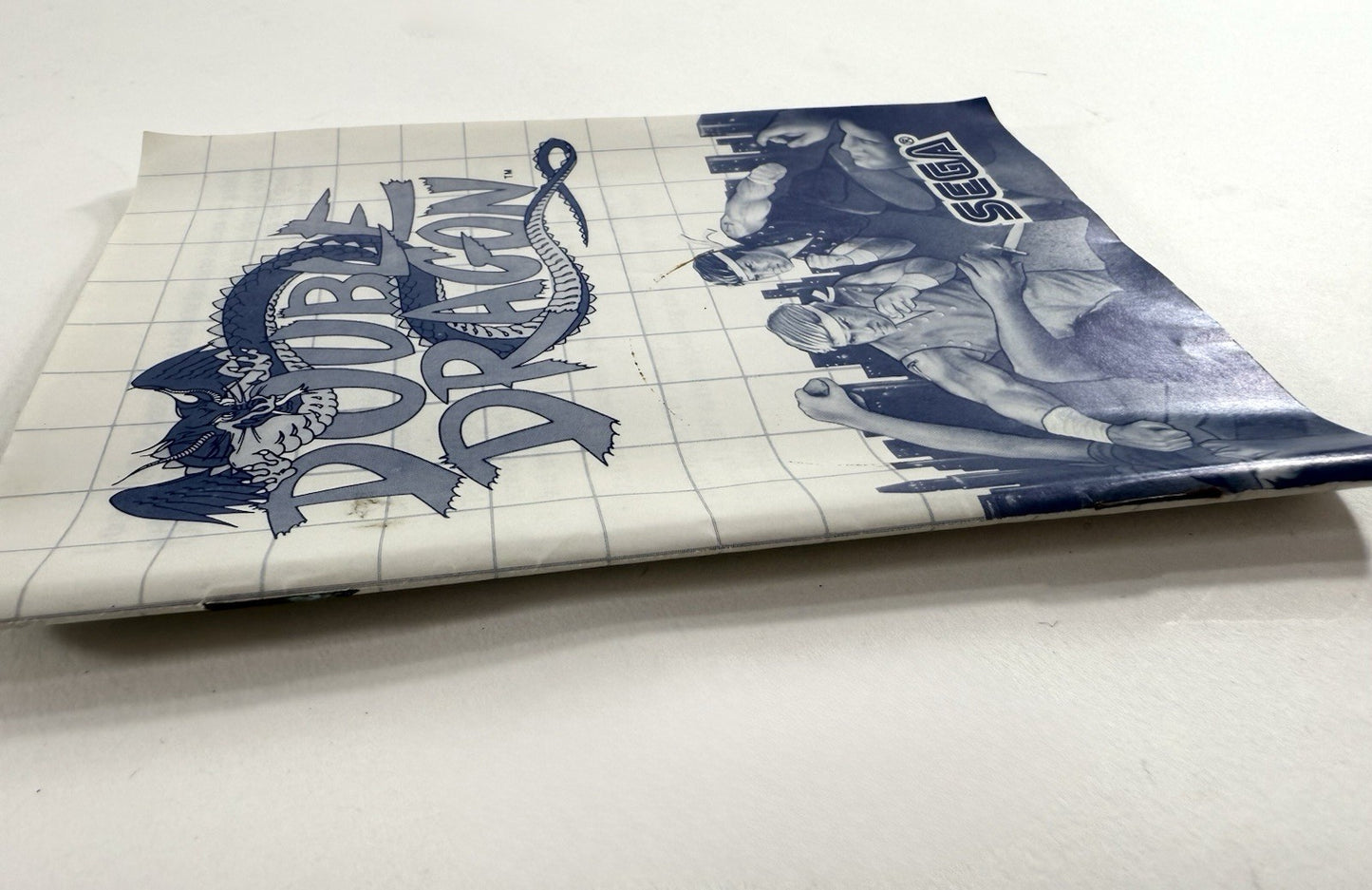 Double Dragon (Sega Master System, 1988) Game Case Manual - Tested and Working