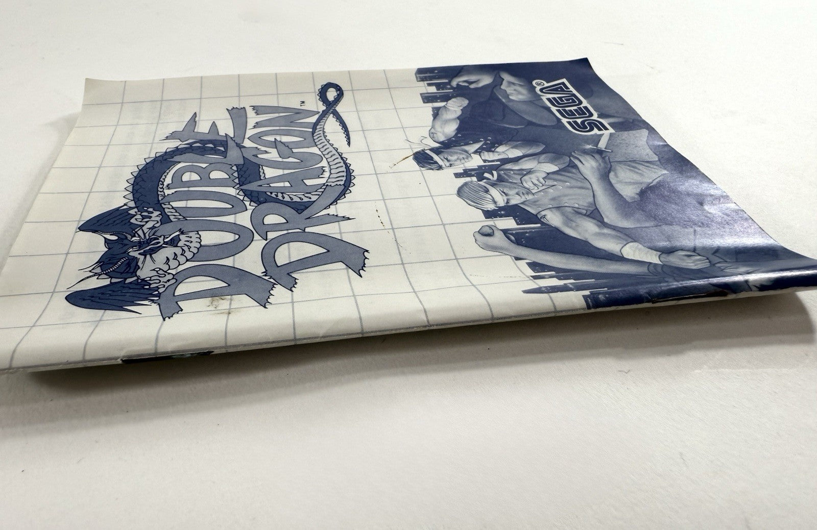 Double Dragon (Sega Master System, 1988) Game Case Manual - Tested and Working