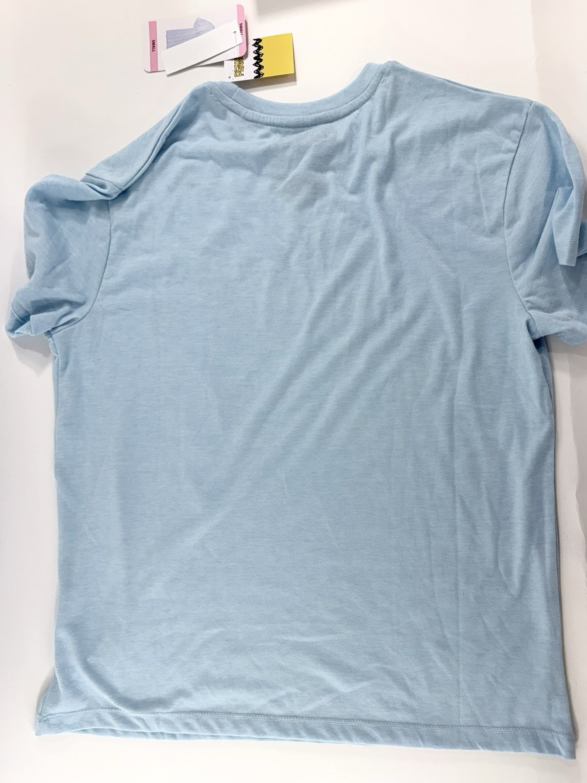 Peanuts 2023 Adult Small Light Blue Graphic Character T-Shirt - New with Tags