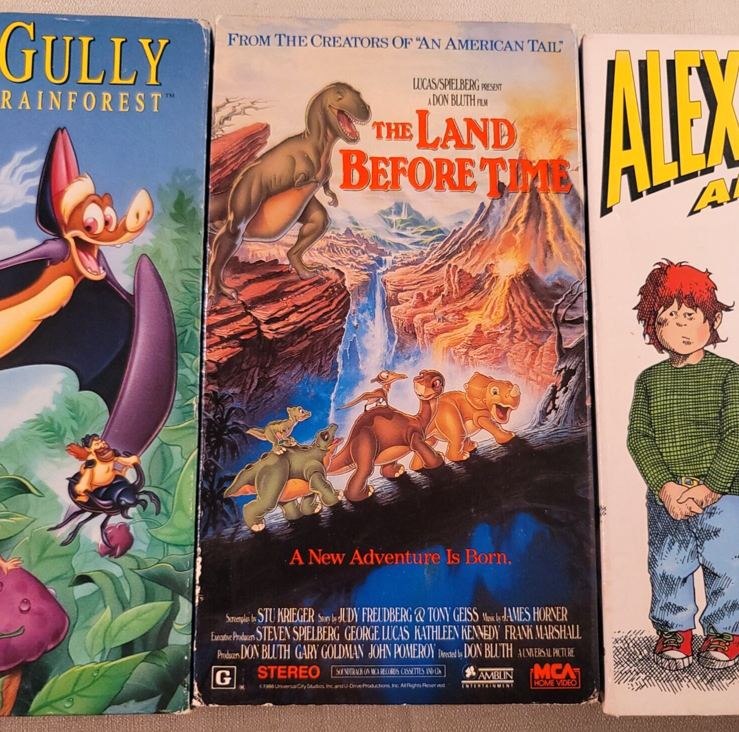 Ferngully (VHS family bundle) Land Before Time/Alexander & the Bad Day - Tested