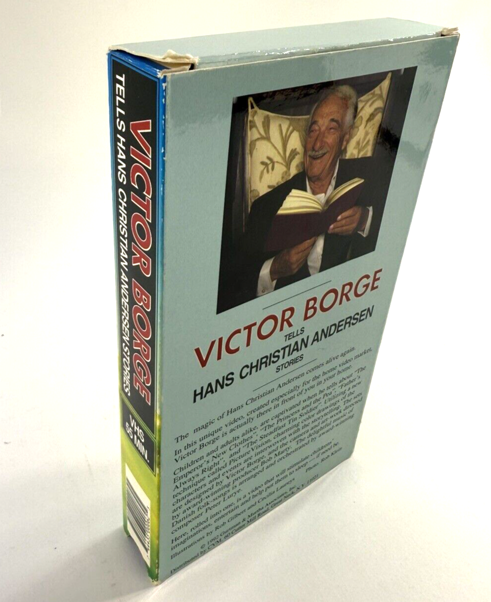 Victor Borge Tells Hans Christian Andersen Stories (VHS, 1992) Tested & Working
