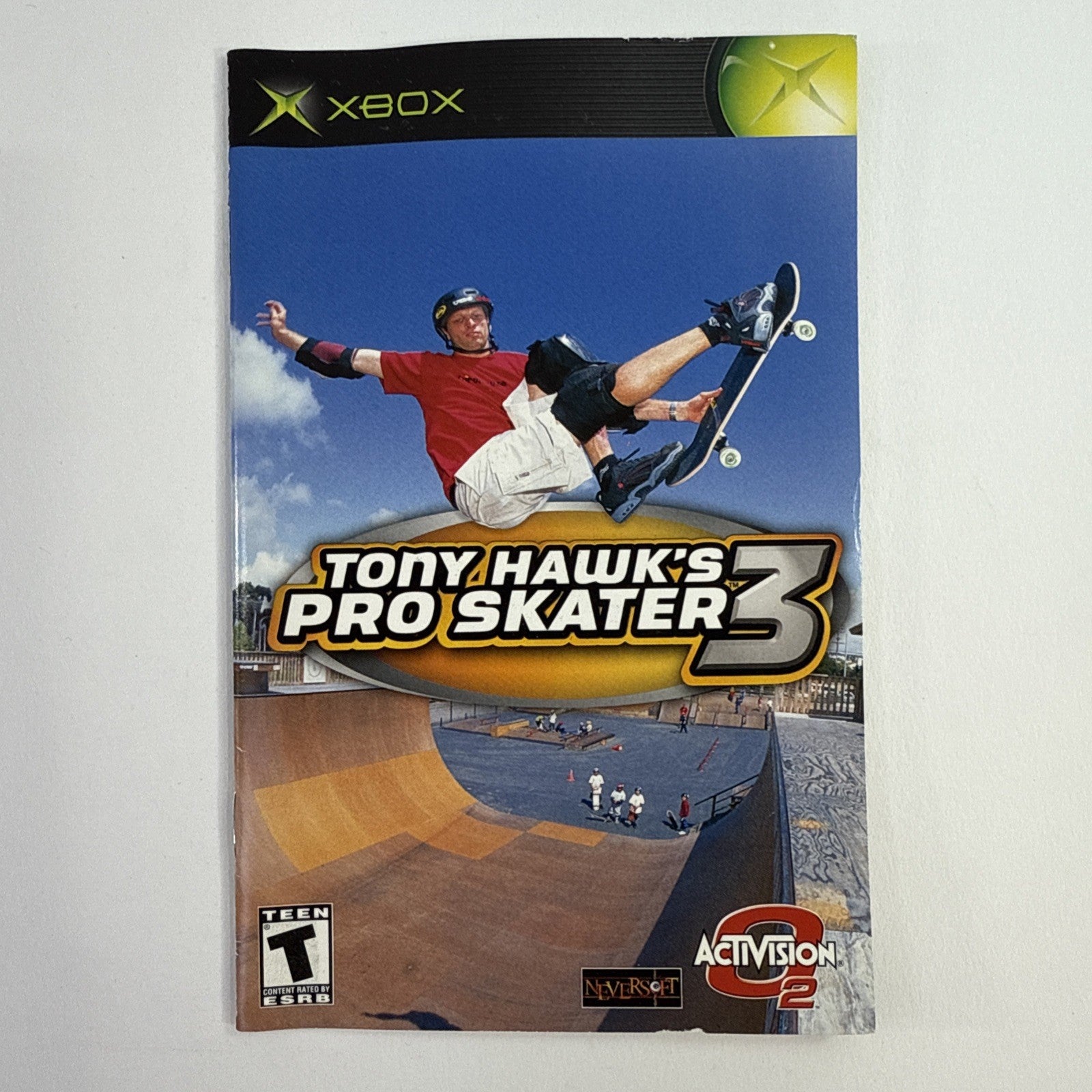 Tony Hawk's Pro Skater 3 (Microsoft Xbox, 2003) Game Case Manual Registration