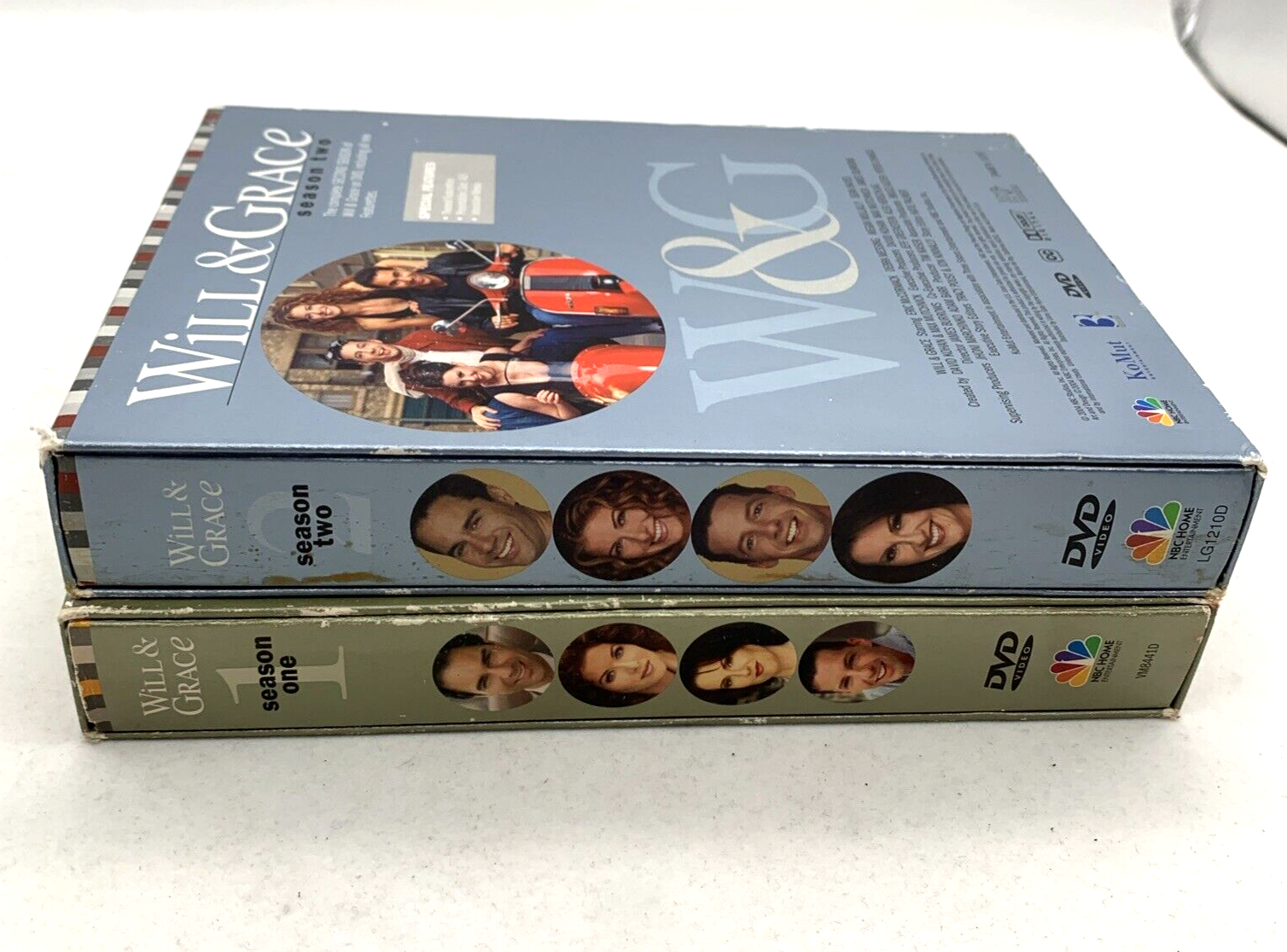 Will & Grace - Season 1 (DVD TV Box Set Bundle, 8-Discs) and Season 2 - Tested
