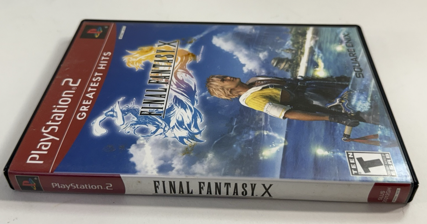 Final Fantasy X (PlayStation 2, 2001) Game Case Manual - Tested And Working