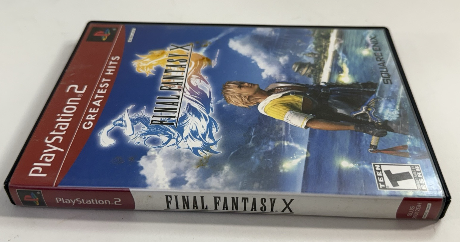 Final Fantasy X (PlayStation 2, 2001) Game Case Manual - Tested And Working
