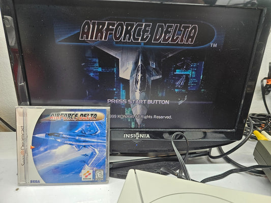 AirForce Delta (Sega Dreamcast, 1999) Game, Case, Manual - Tested And Working
