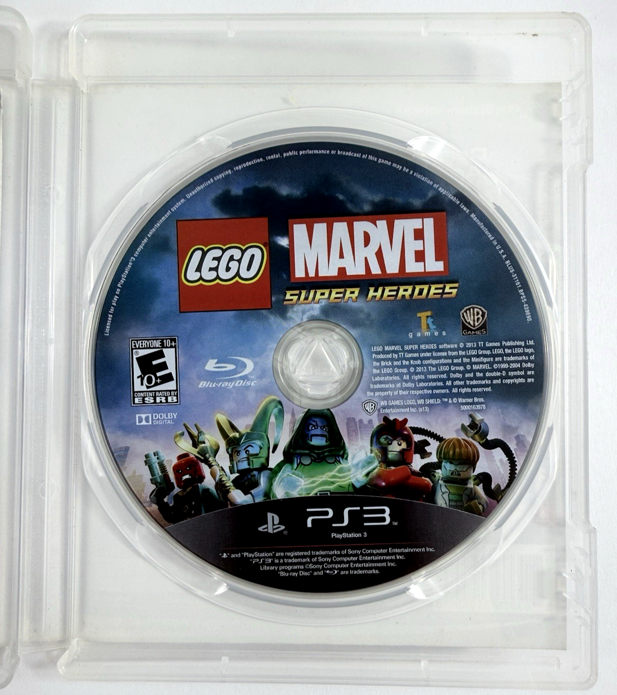 LEGO Marvel Super Heroes (Sony PlayStation 3, 2013) Game, Case, Manual - Tested
